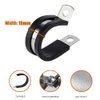ISPINNER 12 Pack 3/4 Inch Rubber Cushioned Stainless Steel Cable Clamp, Hose Clamp, Pipe Clamp (3/4 Inch)