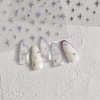5D Nail Art Stickers Self-Adhesive Rhinestone Twinkling Star Nail Decals Laser Silver Stars for Women Girls Manicure DIY Acrylic Nails Decorations (Star)