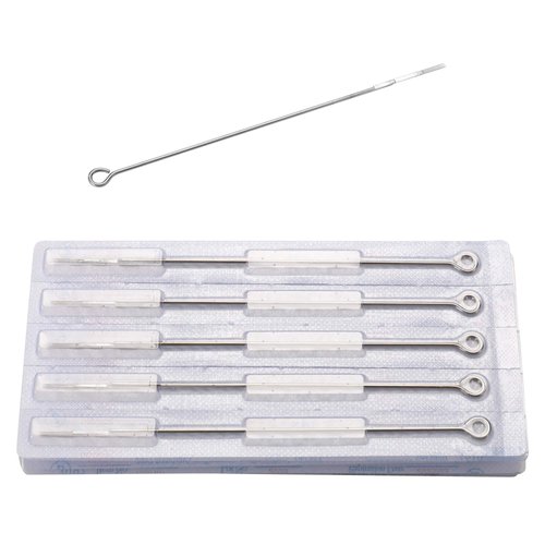 Tattoo Needles,New Star Tattoo Box Of 50#12 7F Pro Flat Shader Premade Sterile Tattoo Needles Supply 1207F