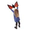 Folkmanis Monarch Life Cycle Reversible Hand Puppet Plush, Red-Orange/Purple/Black, 8"