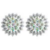 Sexy Round Circle Rhinestone Pasties - Self-Adhesive, Reusable, Pulls of all in One Sheet, Blue and Clear Crystals & Gems - Great For Raves, Bars, Festivals, Rallies, Cosplay, Concerts, Costumes, Lifestyle, Bar Tenders, Lingerie, Dancer, Exotic, Stripper,