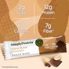 Simply Protein Peanut Butter Chocolate Protein Bars, Vegan Protein Bars Low Sugar High Protein, Gluten Free, 8 Pack