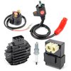 CDI Box Ignition Coil Voltage Regulator Rectifier Relay Kit for Honda Recon 250 TRX250 TE/TM 1997-2004 TRX250EX TRX250X 2001-2019