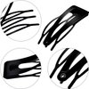 32 Pieces Snap Hair Clips for Women, 3 Prong Clips for Hair, Double Grip Hair Clips Metal Snap Clips, Hair Comb Clips Snap Hair Barrettes for Women Girls Hair Accessories (Black)