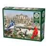Cobble Hill 1000 Piece Puzzle - Country House Birds - Sample Poster Included