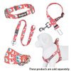 Blueberry Pet 9 Patterns Step-in Spring Scent Inspired Rose and Polka Dot Print Brink Pink Dog Harness, Chest Girth 16.5" - 21.5", Small, Adjustable Harnesses for Dogs