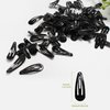 MJIYA 50 Pack Clips for Hair, Black 1.2 Inch Barrettes Women Metal Snap Hair Clips Accessories