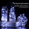 GDEALER 2 Pack Fairy Lights Christmas Decor 20 Ft 60 Led Battery Operated Christmas Lights with Remote Waterproof Twinkle Lights 8 Modes Fairy String Lights for Party Bedroom Wedding Decorations-White