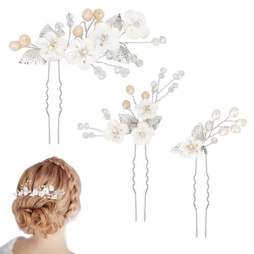 Wedding Hair Accessories, Bridal Hair Pins, Flower Hair Clips, Pearl Hair Accessories, Prom Hair Accessories, Pearl Hair Clips, Wedding Hair Piece, Bridesmaid Hair Accessories, Rhinestone Hair Pins