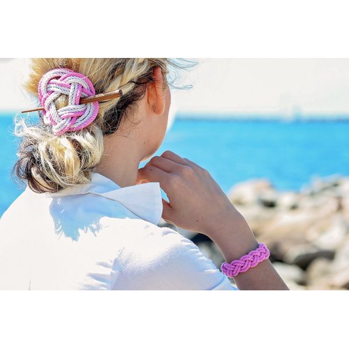 Sailor Knot Hair Stick Barrette in Tropical Colors