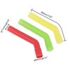 RC Exhaust Extension Tube Silicone Pipe & Silicone Gasket for 1/8 1/10 Nitro HSP HPI Axial Himoto Redcat RC Nitro Power Car Truck 6 Pcs/Set (Mixed-Colors)