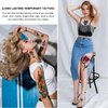 Aresvns 25 sheets Cute Watercolor Temporary Tattoo Long Lasting, 14 Sheets Roses Flower Butterfly Lion Fake Tattoos for Adults Shoulder Arm Hands, 11 Sheets Tiny tattoos