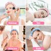 moniko Spa Headband for Washing Face,Makeup Headbands for Women,Wrist Strap Set Prevent Liquid Overflow,Face Wash Headband,Makeup Headband for Skincare,Makeup Removal,Hair Accessories(4 Pack)