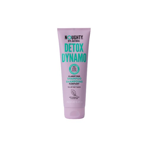 Noughty 97% Natural Detox Dynamo Clarifying Shampoo to Refresh Hair and Remove Residue, Suitable for Every Day Use with Peppermint and Sorrel Leaf, Sulphate Free Vegan Haircare 250ml