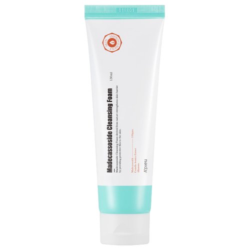 A'PIEU Madecassoside Cleansing Foam 4.39fl oz - Gentle Facial cleanser, Face Wash for dry, sensitive, and acne prone skin, K-BEAUTY
