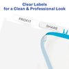 Avery 5-Tab Extra Wide Binder Dividers, Easy Print & Apply Clear Label Strip, Index Maker,White, 5 Sets (11440)