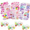 62 Pcs Cute Girls Hair Clips Toddler Girls Hair Accessories Candy Rainbow Hairpins Unicorn Cute Barrettes Clips Candy Fruits hair clips Set for Girls Kids Baby (Style 1)
