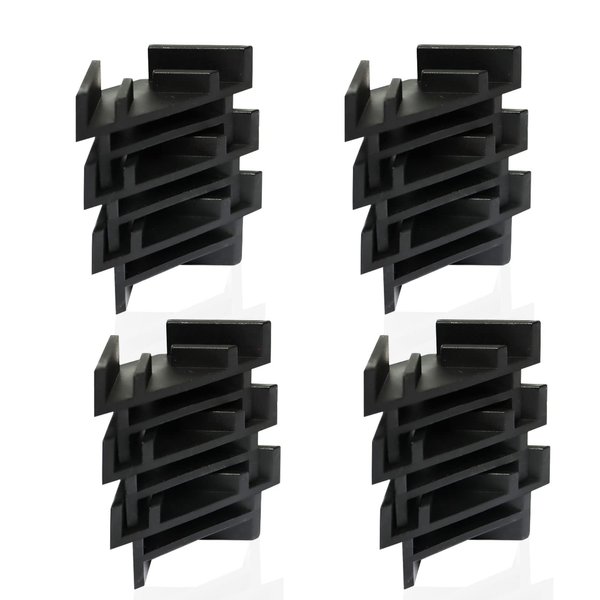 PIAOLGYI 12 Pcs Tray Stackers for Harvest Right Freeze Dryer Accessories Compatible with Harvest Right Trays,Black(ONLY Tray Stackers)