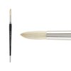Creative Mark Pro Stroke Premium White Chungking Hog Bristle Artist Paint Brush - Round # 14 - Natural Bristle Brush w/Great Control Suitable for Oils, Watercolors, Acrylics, Alkyds, Caseins