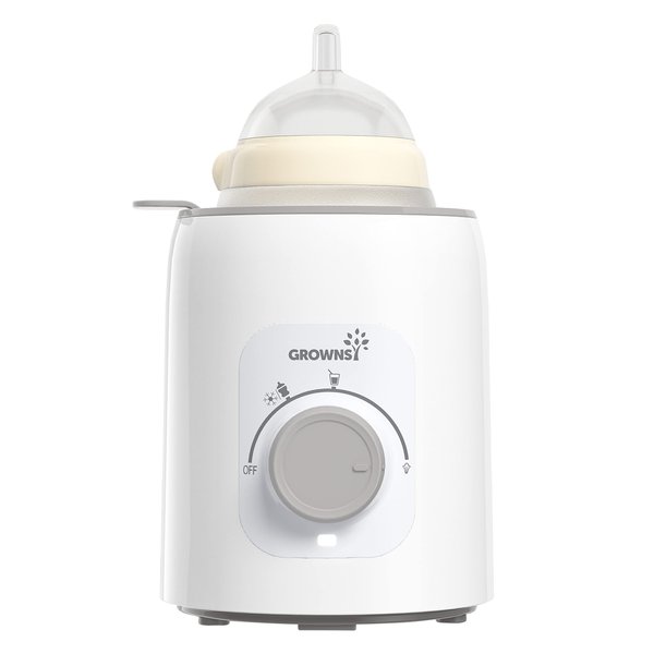 Bottle Warmer, GROWNSY 6-in-1 Fast Baby Milk Warmer for Breastmilk or Formula, Accurate Temperature Control, With Defrost, Sterili-zing, Keep, Heat Baby Food Jars Function