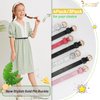 JASGOOD 4 Pack 3 Pack Kids Skinny Belts Glitter PU Leather Belt for Girls Colorful Girl Belt with Gold Buckle for Jeans Dress