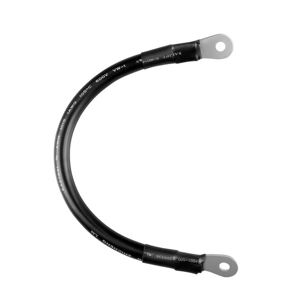 Renogy Copper Battery Interconnect Cable, 12IN 1AWG, Black
