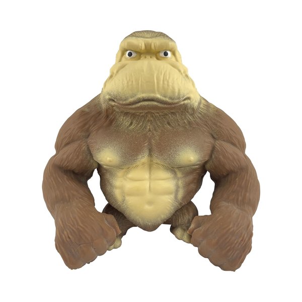 Stretchy Squishy Monkey Squeeze Toy Funny Gorilla Squishy Toy Stress Relief and Sensory Decompression Toy for Kids and Adults,Brown