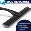 Shower Squeegee, 10-Inch Matte Black Squeegee, All-Purpose Stainless Steel Squeegee for Bathroom, Shower Doors, Mirrors, Tiles and Car Windows - 100% Streak Free