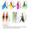 TIENAILING Cat Feather Toys Refills Cat Wand Replacement Feathers, 10 PCS Feather Cat Toy Refills, Cat Toy Wand Attachments Feathers for Cat Toys