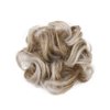 OSALADI Curly Human Hair Wig Wigs Bun Extension Synthetic Wave Curly Wig Tail Extensions Bun Piece for Women Girls, Grey White Ponytail Hair Curly Wigs