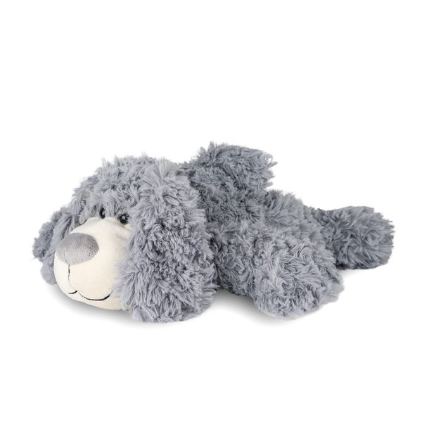 WEIGEDU Smiling Puppy Dog Stuffed Animal Plush Toys for Kids Boys Girls Birthday Nursing Bedtime Christmas Easter Gifts, 17.7 inches Gray