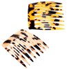 2 Pcs Hair Side Combs Mini French Side Comb Small French Side Hair Comb Bun Twist Hair Styling Accessories For Women Bun Chignon Up-Do Styling Girls Hair Decorative(Brown Onyx)
