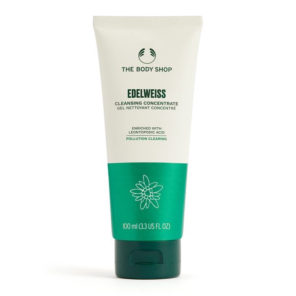 The Body Shop Edelweiss Cleansing Concentrate – Facial Cleanser – Gently Cleanses Tired, Dehydrated Skin– Vegan – 100ml