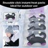 Hand Warmers Reusable, Reusable Heat Pack, Reusable Hand Warmers, Heat Packs for Hands, Heat Packs, Heat Packs for Cold Weather, Hand Click Gel Warmers, Instant Heat Packs (Black)