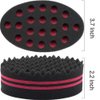 DDJSJ Hair Sponge Brush Big Holes Magic Twist Barber Dreads Locking Afro Curl Sponges for Men and Women Curly Coil Wave Hair Care Tool 3 Pack