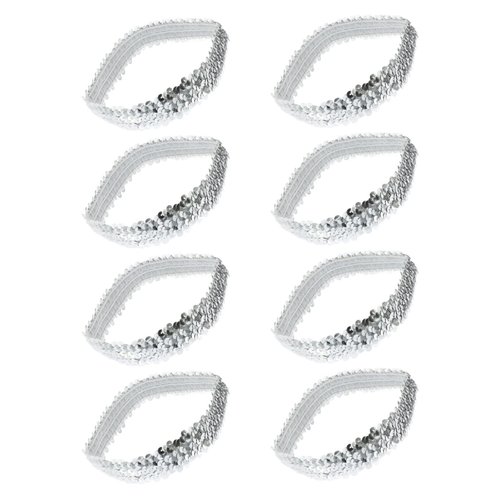 Beaupretty Fashion Headbands Headbands for Women 12Pcs Sequin Headbands Glitter Elastic Head Band Shinny Hairbands Hair Accessories for Women Volleyball Headband Softball Headband