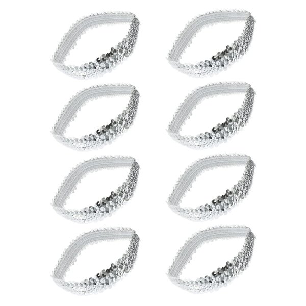 Beaupretty Fashion Headbands Headbands for Women 12Pcs Sequin Headbands Glitter Elastic Head Band Shinny Hairbands Hair Accessories for Women Volleyball Headband Softball Headband