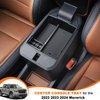 TOPINSTALL Center Console Tray Compatible with 2022 2023 2024 Ford Maverick Accessories, XL XLT Lariat Pickup Truck Organizer Armrest Box Coin Container-Black