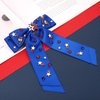 4th of July Bows for Women Blue Hair Bows Fourth Of July Hair Accessories Outfits American Flag Star USA Patriotic Bow Clips 4th of July Hair Accessoriers Gifts Party Favors (Blue 2)