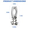 Water Heater Cam Lock,Water Heater Door Cam Lock,RV Water Heater Cam Lock Parts,RV Camper Door Latch Fastener,Metal Water Heater Door Latch(Silver -4 Pack)