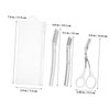 PACKOVE 1 Set Eyebrow Shaping Kit Grooming with Trimmer Scissors Safe Design for Easy Use Stylish Transparent Color Beauty Tool for Eyebrows