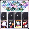 Hungdao 28 Pcs Valentine's Day Gift Card with Space Bouncy Balls Bulk Valentine's Greeting Cards Bouncing Ball Favors for Valentine School Classroom Exchange Gift