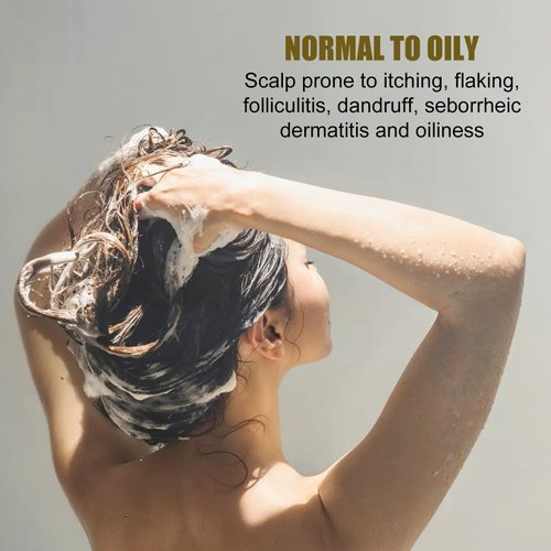 Anti-Dandruff and Antifungal Shampoo - Treats Folliculitis, Seborrheic Dermatitis, Psoriasis - Relieves Itchy, Dry Itchy Scalp Treatment, For Normal to Oily Scalp Prone to Folliculitis, 8 fl. oz.- 2
