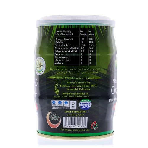 Hemani Coconut Oil 400ml by Hemani
