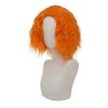 Dai Cloud Orange Curly Wigs for Men Short Kinky Curly Hair Wig with Middle Part Cosplay Anime Costume Synthetic Halloween Wigs