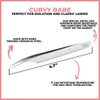 LivBay Lash - Curvy Babe Eyelash Stainless Steel Tweezer for Isolation and Classic Lash Extensions | Curved Tip | False Lash Applicator Tool (Professional Use Only)