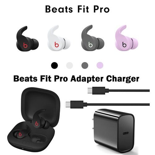 18W Fast Charger for Beats Studio Buds, Beats Flex, Beats Fit Pro (x Kim Kardashian), New Beats by dre Headphones Accessories USB C to USB C Power Cable 18W 3A Adapter Charger Cord 5FT (Black)