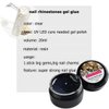 Fcozpjk Nail Glue for Rhinestones, 2Pcs Gem Glue for Nails, Super Strong Nail Rhinestone Glue Needle Designs, Adhesive UV LED Gel Glue for Crystal Diamonds Jewelry Decor (20ml+15g glue)