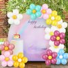 16 Set Daisy Flower Balloons DIY Kit,Pink Blue Yellow Latex Flower Balloon Party Decorations for Birthday Baby Shower Wedding Anniversary Daisy Groovy Fairy Flower Theme Decor