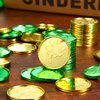 Boao 120 Pieces St. Patrick's Day Coins Shamrock Luck Coins Green and Gold Coins Irish Four Leaf Clover Coins for St. Patrick's Day Party Favor Supplies